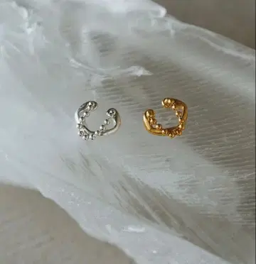 gemeil 더블 라인 이어커프 silver925