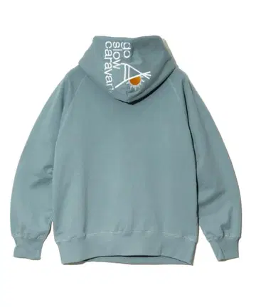 goslowcaravan 공방사 쭈리 후드 LOGO 자수 후드티