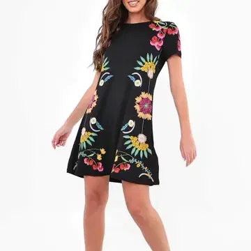 Desigual 데시그알 원피스 Dallas XL 블랙 스페인산