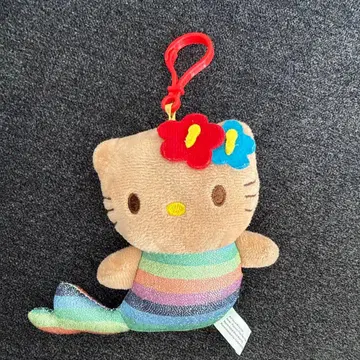 하와이 헬로키티 일광화상 키티 인어 스트랩 포함 봉제 인형