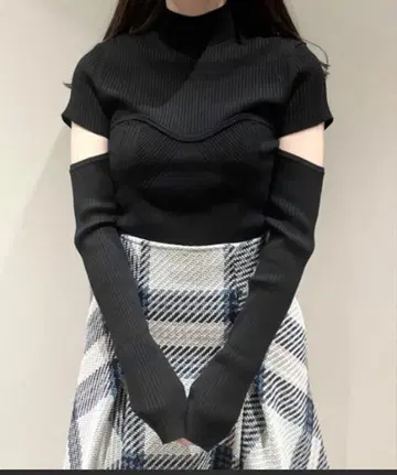 snidel 긴팔 니트 블랙