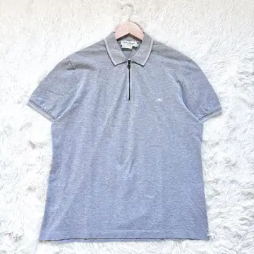 Salvatore Ferragamo 하프 지퍼 피케 셔츠 간치니