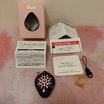 [ 미사용 새상품 ] 데코 쁘띠 스와로브스키 수납식 넥스트랩 블랙