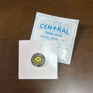 King Gnu CEN+RAL Tour 2026 랜덤 핀즈 핀 배지