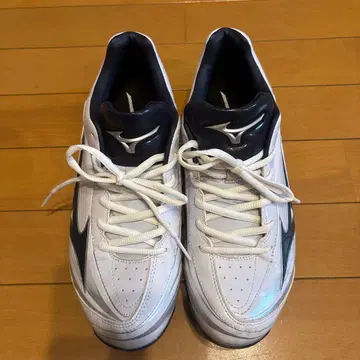 Mizuno 스파이크 슈즈 US 9 화이트/네이비
