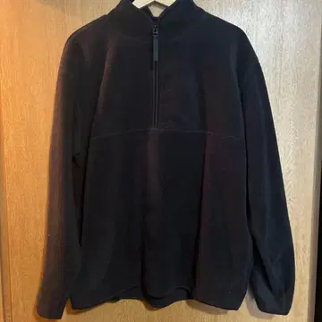 [레어] 90s 올드 유니클로 하프 지퍼 플리스 블랙 XL 네이비 택