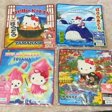 하로키티 손수건 4장 세트 지역 한정