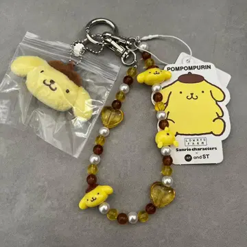 폼폼푸딩 로리즈팜 페이스 키 참 포함 핸들 스트랩