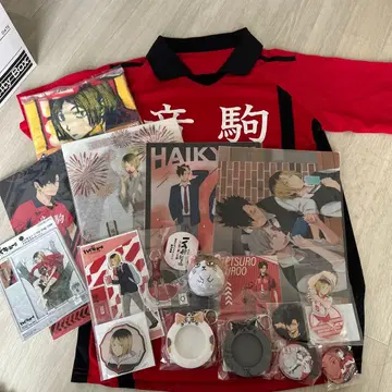 하이큐 네코마 고교 굿즈 세트 쿠로오 테츠로 코즈메 켄마