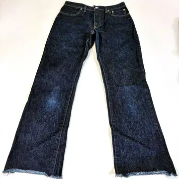 JANE SMITH 데님 팬츠 인디고 다크 네이비 플레어 26