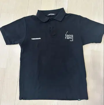 TANGRAM 블랙 피케 셔츠 s