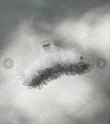 SNIDEL HOME 라메 튤 헤어 바렛 스나이델 홈 헤어 액세서리