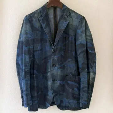 SOPHNET. 카모 패턴 데님 자켓 SS15 L 사이즈