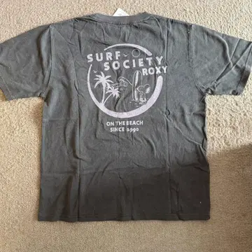 ROXY SURF SOCIETY 디자인 s 그레이 티셔츠 SNOOPY