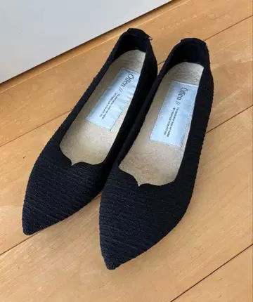 Offen 블랙 플랫슈즈 41