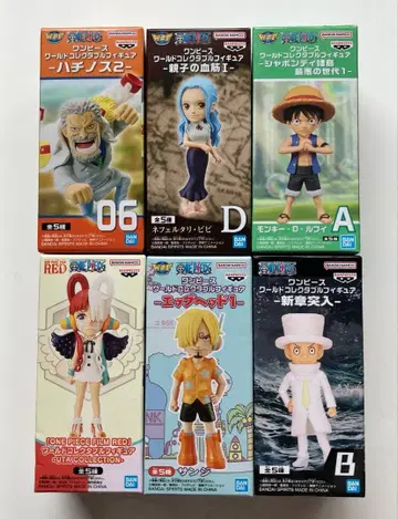 원피스 월드 콜렉터블 피규어(월드 컬렉션) 6개 세트