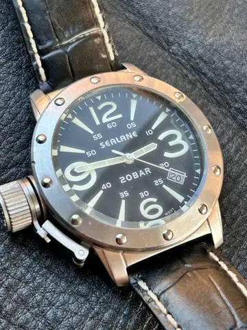 SEALANE 20BAR 아날로그 손목시계 작동품