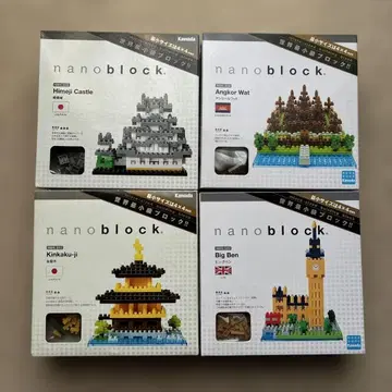 나노블럭 금각사, 히메지성, 빅벤, 앙코르와트