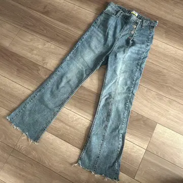 POCLAIN JEANS 플레어 하이웨스트 데님 부츠컷