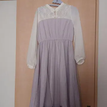 axes 차이나 버튼 튤 원피스