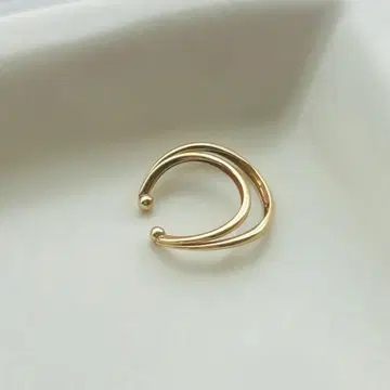 [ Lilas ] K10YG 더블 라인 이어커프