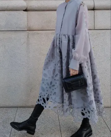 마차트 machatt 컷워크 레이스 드레스