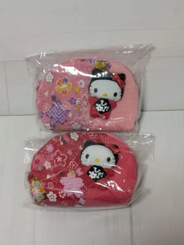 헬로키티 히다지 크레이프 원단 파우치 2종 산리오 지역 한정