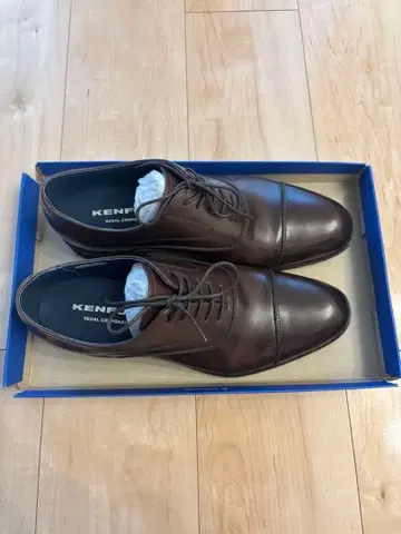 KENFORD 브라운 가죽 신발