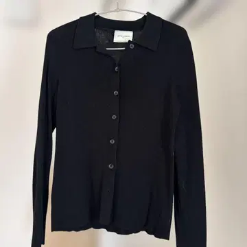 UNITED ARROWS 블랙 긴팔 썸머 니트 가디건