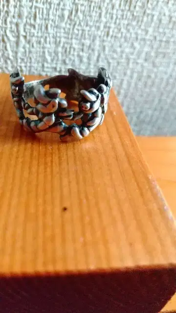 빈티지 아기 돼지 삼형제 모티브 실버 반지 실버925 약 12호