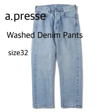 A.PRESSE 25SS Washed Denim Pants