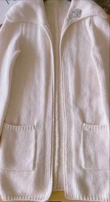 foxey 엔젤 헤어 코튼 가디건 아이보리