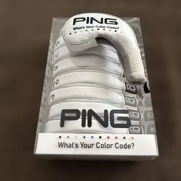 PING 핑 아이언용 골프헤드커버 세트 플러스 1개 화이트