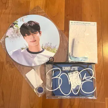 변우석 부채 슬로건 응원봉 세트 SUMMER LETTER