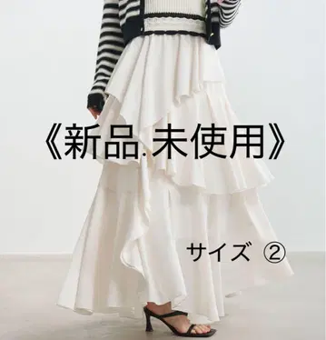 COCODEAL 아지메 프릴 캉캉 스커트