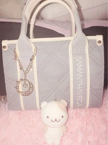 [ SAMANTHAVEGA ] 라이트 블루 숄더백 끈 포함