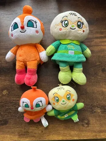 호빵맨 봉제 인형 세트 4체