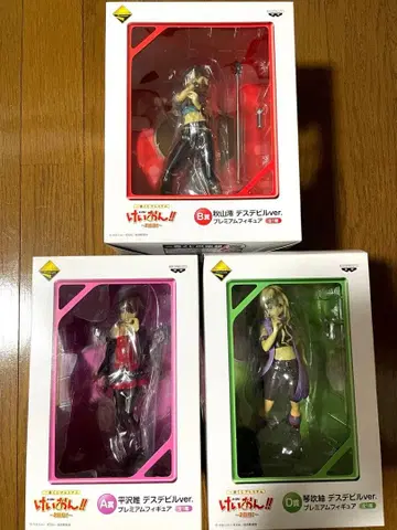 제일복권 케이온!! 2회차 데스데빌ver. 피규어 유이 미오 츠무기 3점