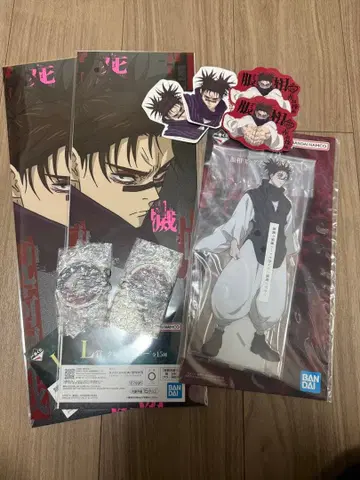 제일복권 주술회전 E상 쵸소우 빅 아크릴 스탠드 & 클리어 포스터 세트