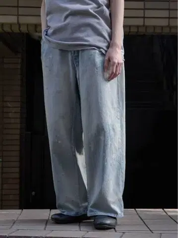 안셀름 LIGHT OZ 와이드 스트레이트 데님 팬츠