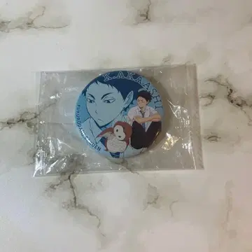 하이큐 애니멀 마스코트 캔뱃지 가챠가챠 아카아시 올빼미 빨간색