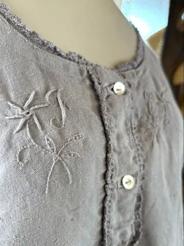 프랑스 앤티크 린넨 원피스