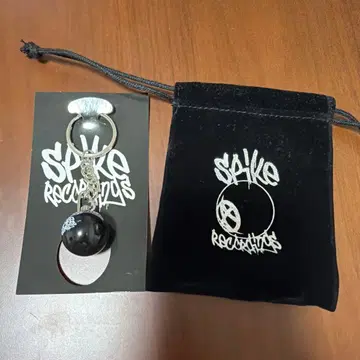SPYKE RECORDINGS 블랙 키링 파우치 포함