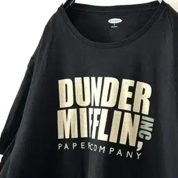 올드 네이비 DUNDER MIFFLIN T셔츠 XL 블랙 블랙 구제 의류
