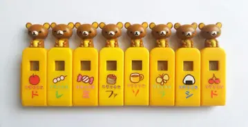 리락쿠마 마스코트 부착 하모니카 8종 컴플리트 레트로