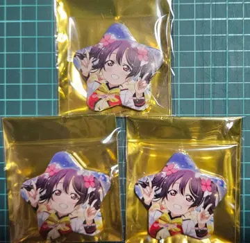 러브 라이브! 야자와 니코 별 모양 캔뱃지 3개