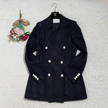 유나이티드 애로우즈 린넨 린넨 블레이저 자켓 더블 브레스트