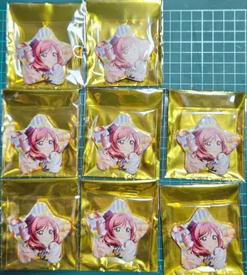 러브 라이브! 니시키노 마키 별 모양 캔뱃지 8개