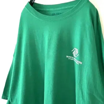 보이즈&걸즈 클럽 스태프 T셔츠 2XL 그린 녹색 구제 의류