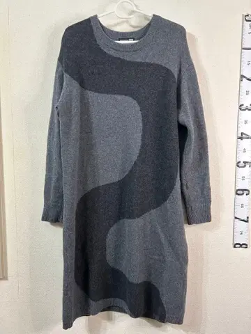 marinsekko 니트 원피스 그레이 계열 울 모직 유니클로 긴팔